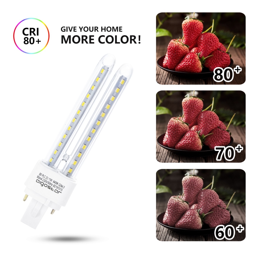 LED sijalica G24D-3/11W/230V 6500K - Aigostar