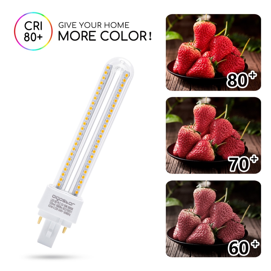 LED sijalica G24D-3/15W/230V 3000K - Aigostar