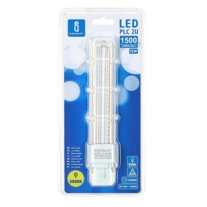 LED sijalica G24D-3/15W/230V 3000K - Aigostar