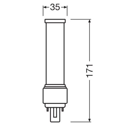 LED sijalica G24d-3/9W/230V 4000K - Osram