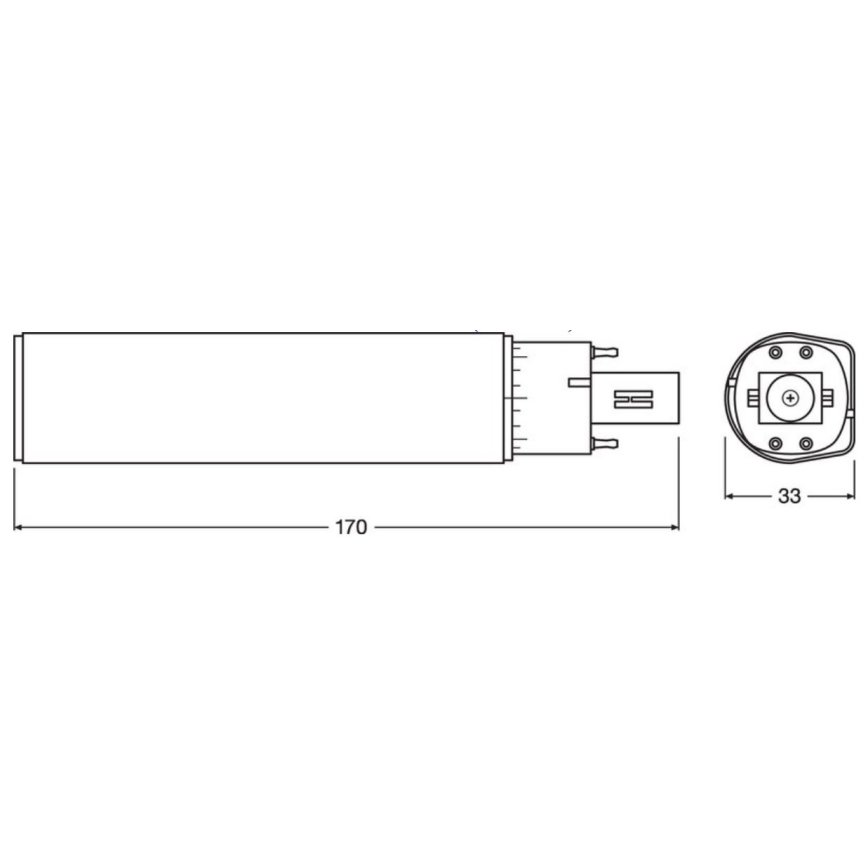 LED Sijalica G24q-3/10W/230V 3000K - Osram