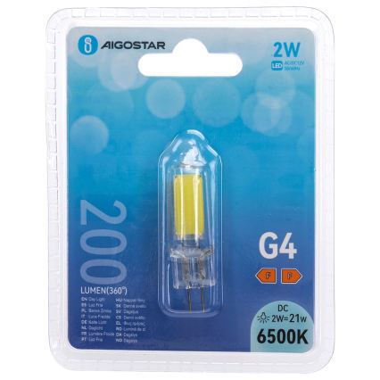 LED sijalica G4/2W/12V 6500K - Aigostar