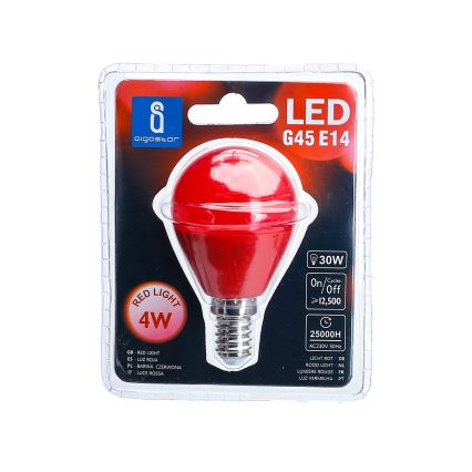 LED sijalica G45 E14/4W/230V crvena - Aigostar