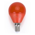LED Sijalica G45 E14/4W/230V narandžasta - Aigostar