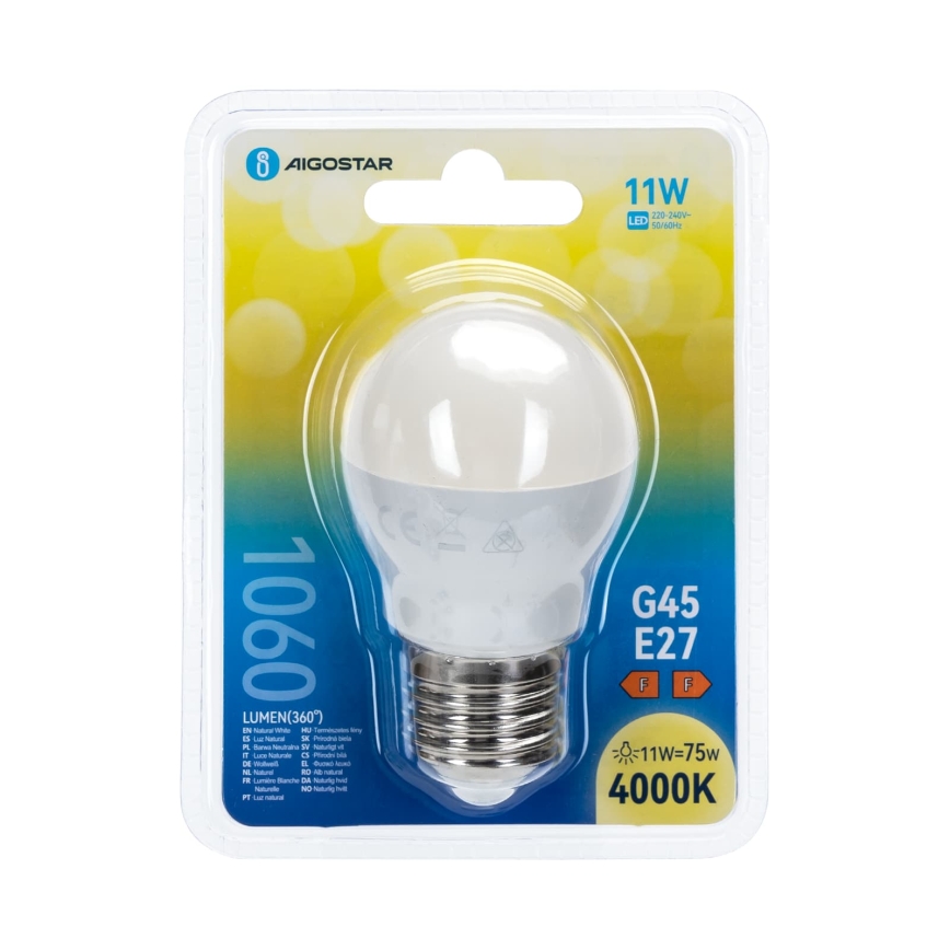 LED sijalica G45 E27/11W/230V 4000K - Aigostar