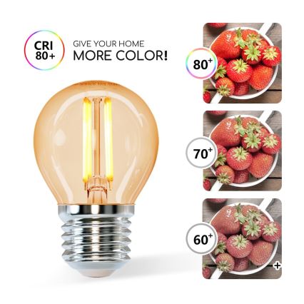 LED sijalica G45 E27/6W/230V 2200K - Aigostar