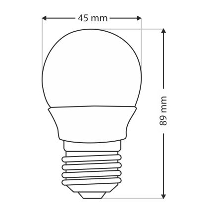LED sijalica G45 E27/6W/230V 6500K