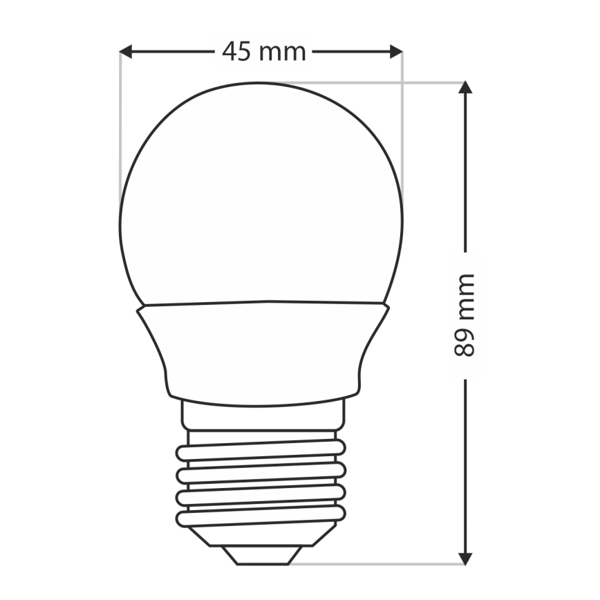 LED sijalica G45 E27/6W/230V 6500K