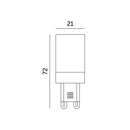 LED sijalica G9/6W/230V 6000K