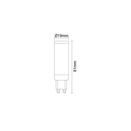 LED sijalica G9/7,6W/230V 2800K