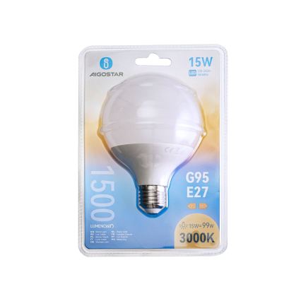 LED sijalica G95 E27/15W/230V 3000K - Aigostar