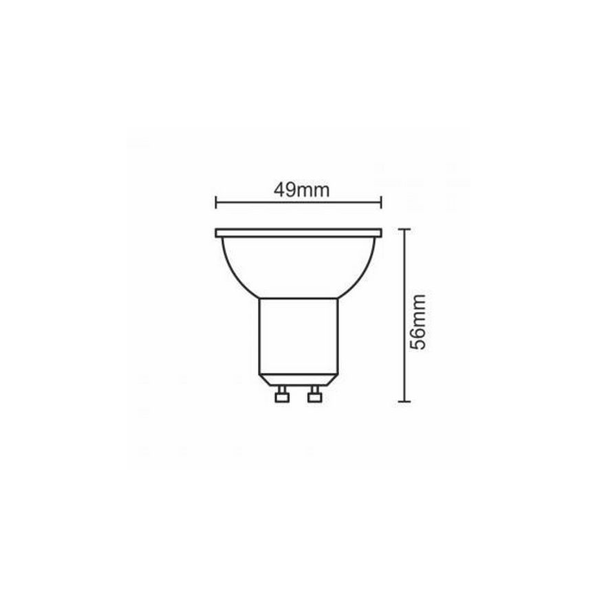 LED sijalica GU10/6W/230V 4000K crna