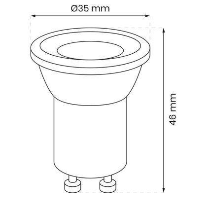 LED sijalica GU10-MR11/3W/230V 4000K