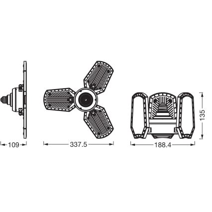 LED sijalica HIGHBAY E27/40W/230V 4000K - Osram