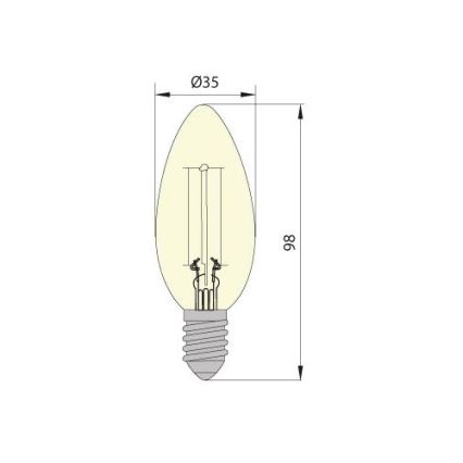 LED sijalica LEDSTAR CLASIC E14/5W/230V 3000K