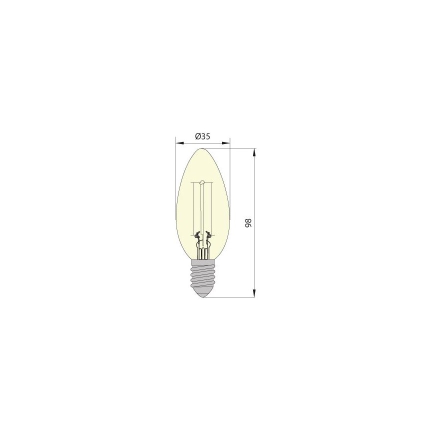 LED sijalica LEDSTAR CLASIC E14/5W/230V 3000K