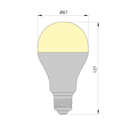 LED sijalica LEDSTAR ECO E27/12W/230V 3000K