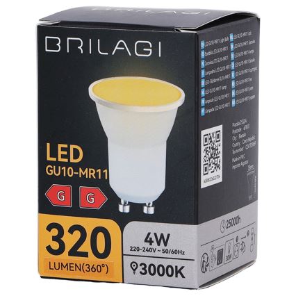 LED sijalica MR11 GU10/4W/230V 3000K - BRILAGI