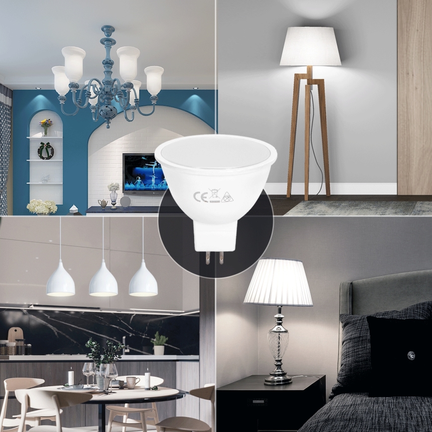 LED sijalica MR16 GU5,3/3W/12V 6500K - Aigostar