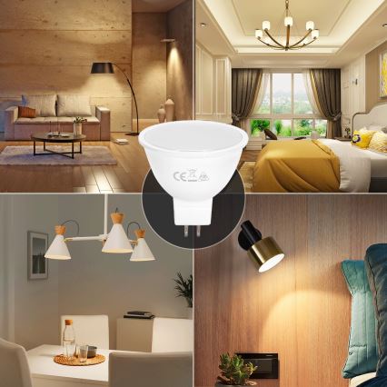 LED sijalica MR16 GU5,3/4W/12V 3000K - Aigostar