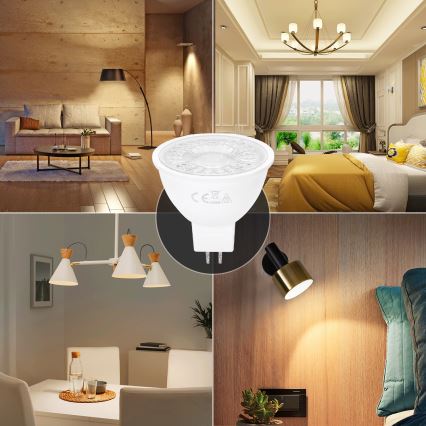 LED sijalica MR16 GU5,3/6W/12V 3000K - Aigostar