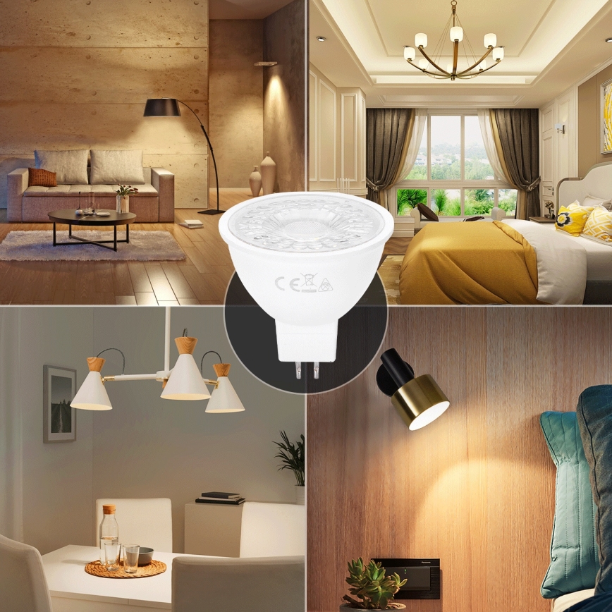 LED sijalica MR16 GU5,3/6W/12V 3000K - Aigostar