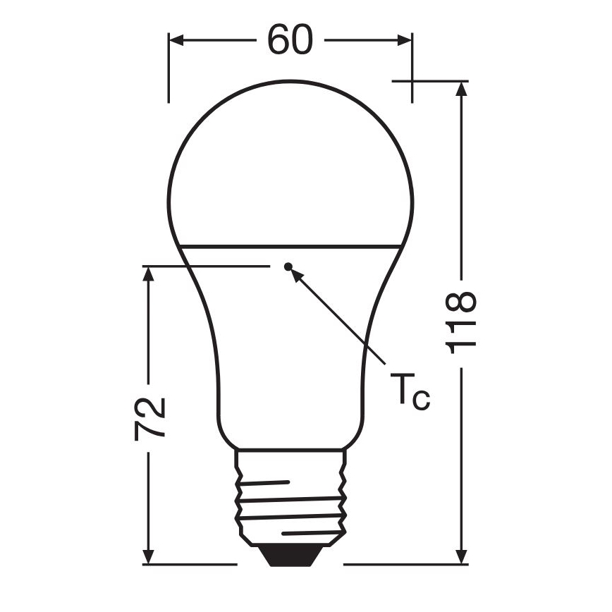LED sijalica od reciklirane plastike A100 E27/14W/230V 4000K - Osram