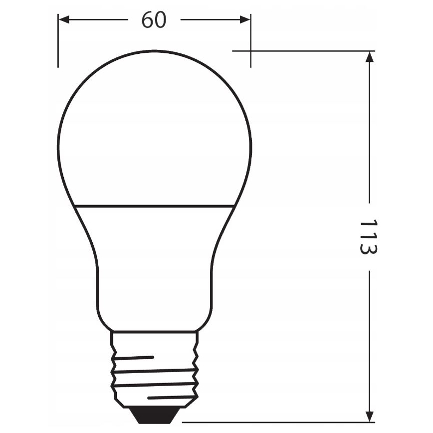 LED sijalica od reciklirane plastike E27/10W/230V 2700K - Ledvance