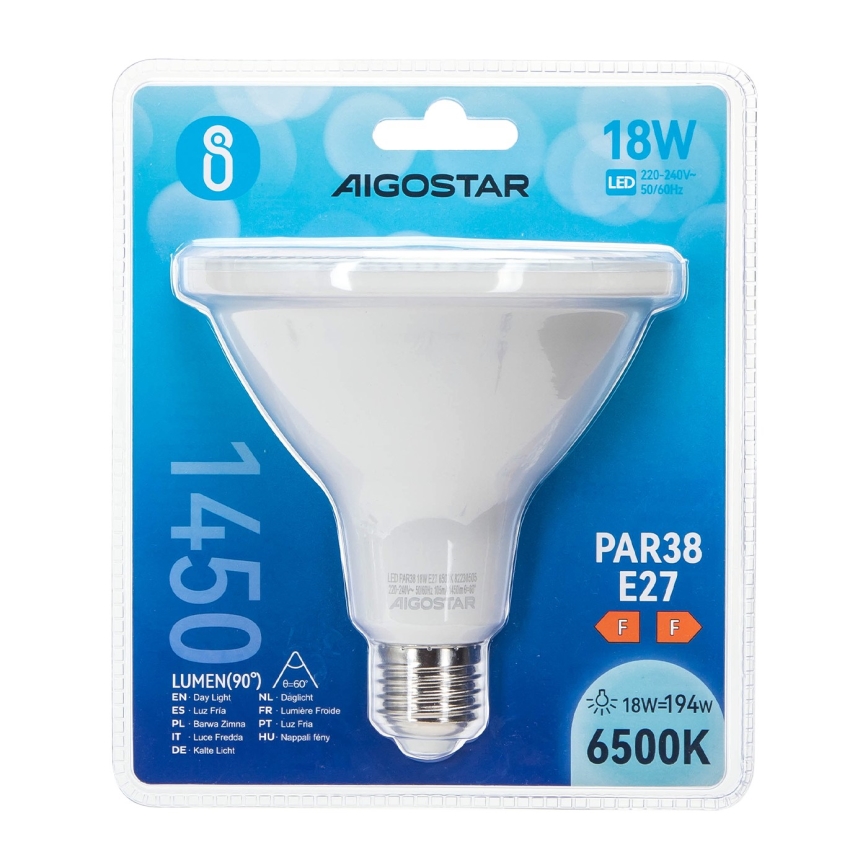 LED sijalica PAR38 E27/18W/230V 6500K - Aigostar