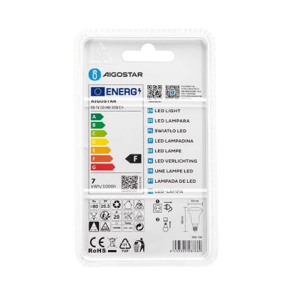 LED sijalica R50 E14/7W/230V 3000K - Aigostar