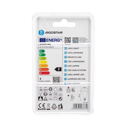 LED sijalica R50 E14/7W/230V 6500K - Aigostar