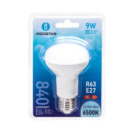 LED sijalica R63 E27/9W/230V 6500K - Aigostar
