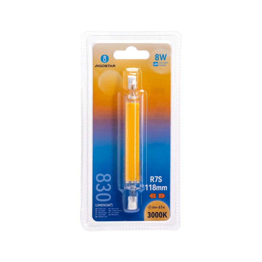 LED sijalica R7s/8W/230V 3000K - Aigostar