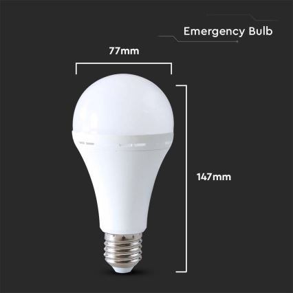 LED sijalica sa hitnim režimom A80 E27/12W/230V 4000K