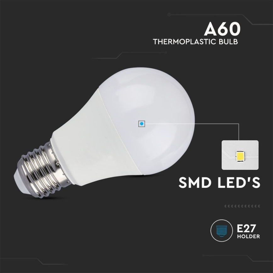 LED sijalica sa SAMSUNG čipom A60 E27/8,5W/230V 3000K