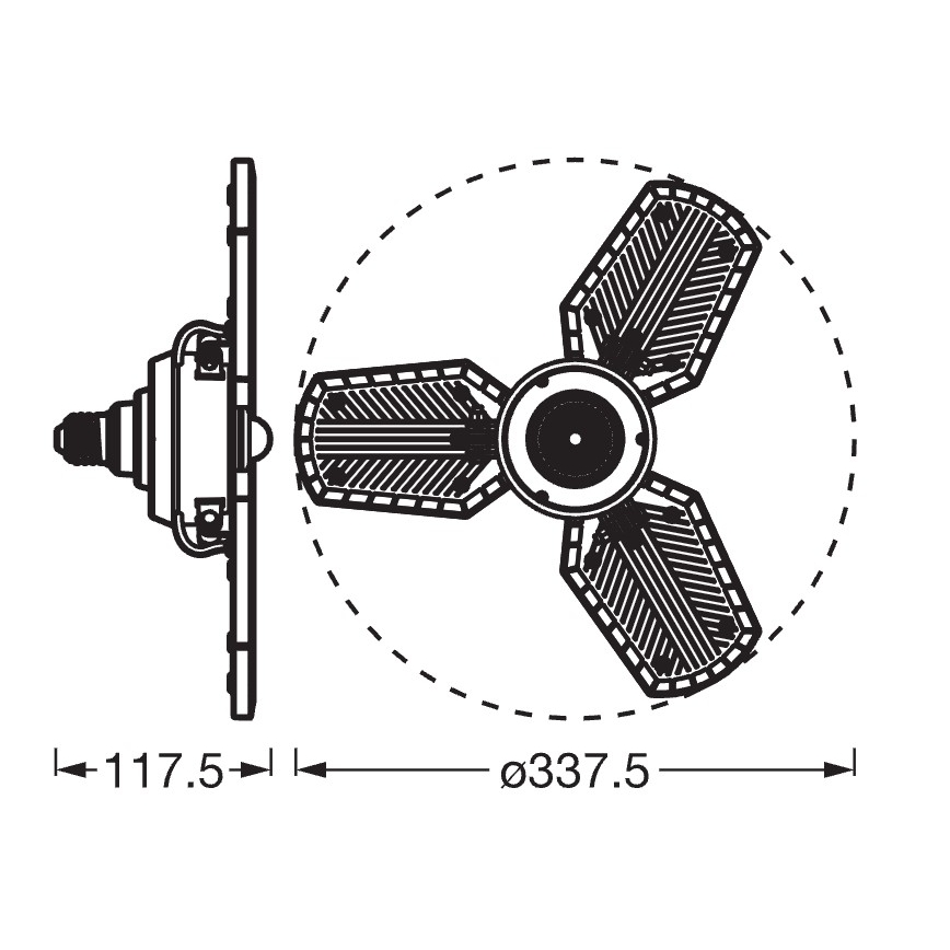 LED sijalica sa senzorom HIGHBAY E27/40W/230V 4000K - Osram