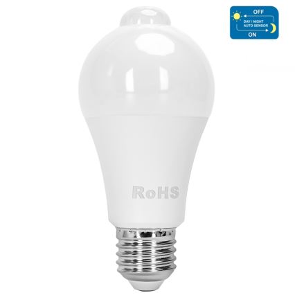 LED sijalica sa senzorom pokreta i sumraka A60 E27/12W/230V 3000K - Aigostar