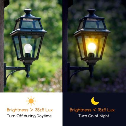 LED sijalica sa senzorom sumraka ECOLINE A60 E27/12W/230V 3000K -  Brilagi