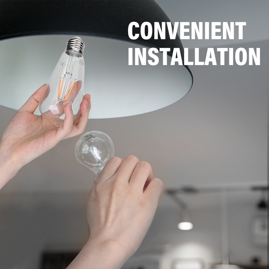 LED sijalica ST64 E27/8W/230V 2700K - Aigostar