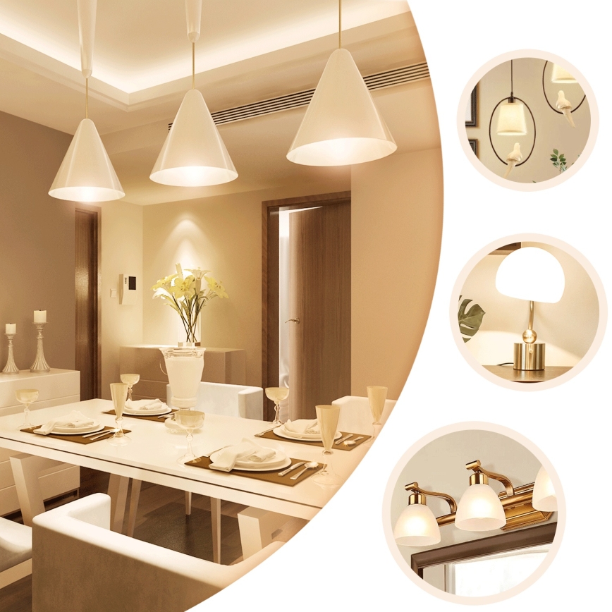 LED sijalica ST64 E27/8W/230V 2700K - Aigostar