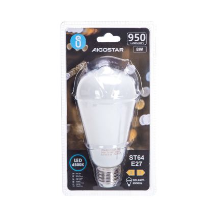 LED sijalica ST64 E27/8W/230V 330° 6500K - Aigostar