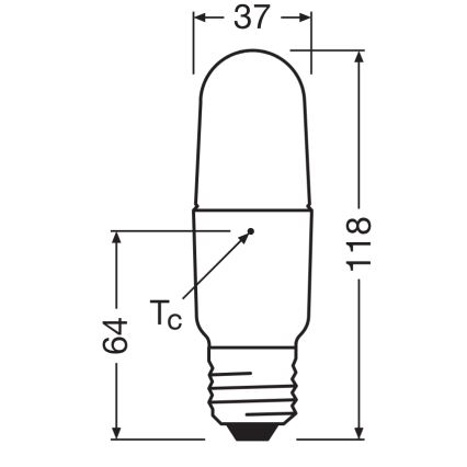 LED sijalica STICK E27/8,5W/230V 4000K - Osram