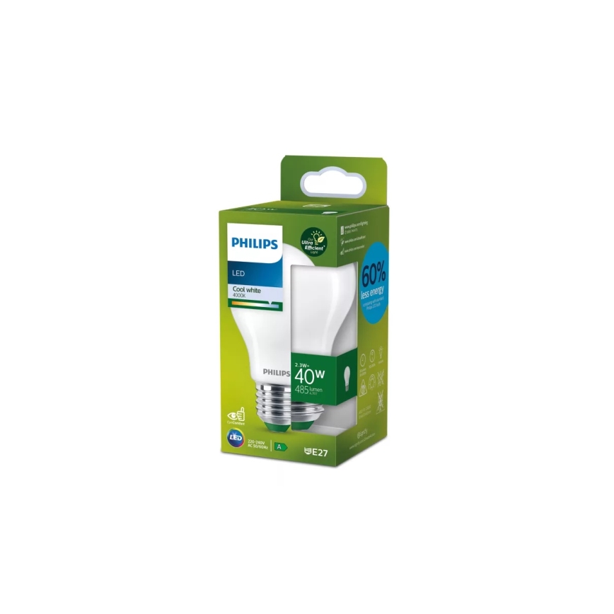LED sijalica ULTRAEFFICIENT Philips A60 E27/2,3W/230V 4000K