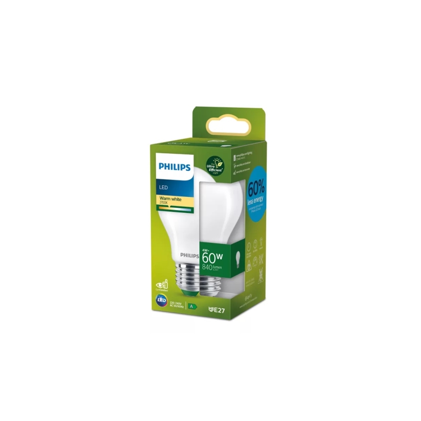 LED sijalica ULTRAEFFICIENT Philips A60 E27/4W/230V 2700K
