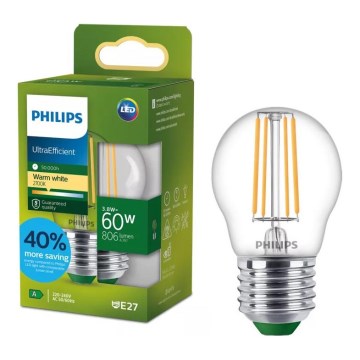 LED sijalica ULTRAEFFICIENT VINTAGE Philips P45 E27/3,8W/230V 2700K