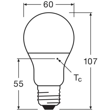 LED sijalica VALUE A60 E27/8W/230V 4000K - Osram