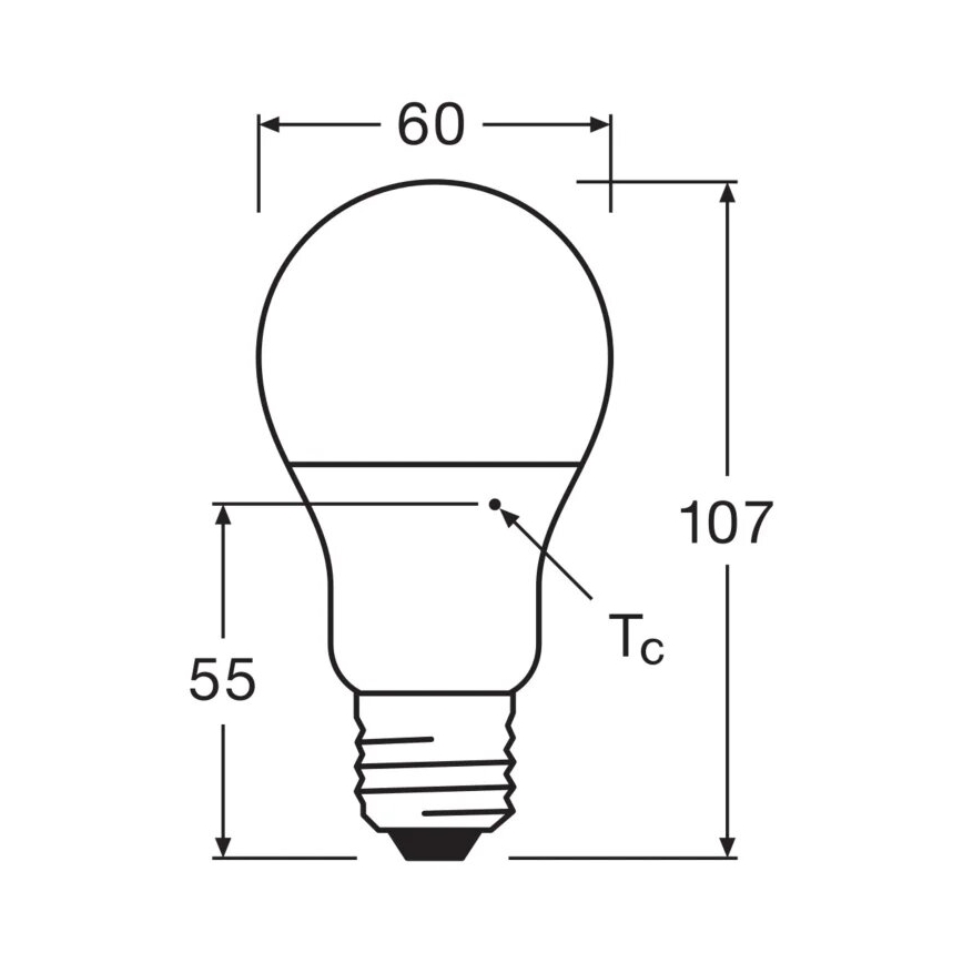LED sijalica VALUE A60 E27/8W/230V 4000K - Osram