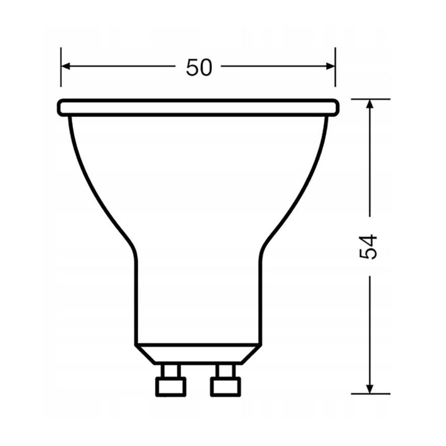 LED sijalica VALUE PAR16 GU10/4,5W/230V 6500K 36° crna - Ledvance