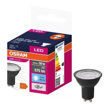 LED sijalica VALUE PAR16 GU10/6,9W/230V 4000K 120° crna - Osram