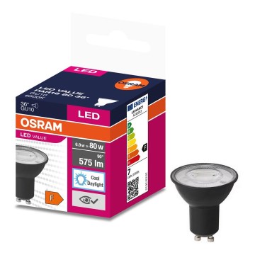 LED sijalica VALUE PAR16 GU10/6,9W/230V 4000K 36° crna - Ledvance